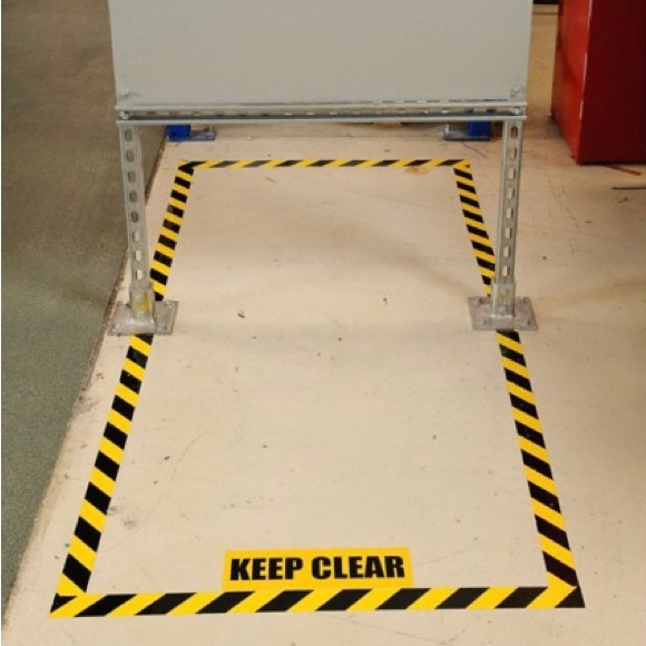 Brady Floor Marking Tape General Purpose, Striped, Black/Yellow NEW!! - Picture 6 of 10